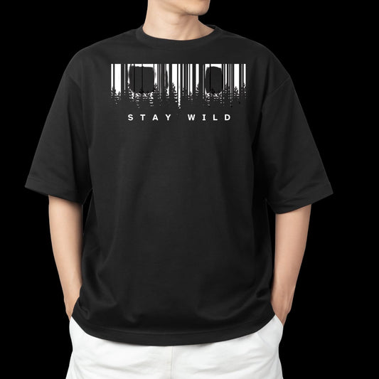 Stay Wild Oversized T-Shirt – 100% Cotton