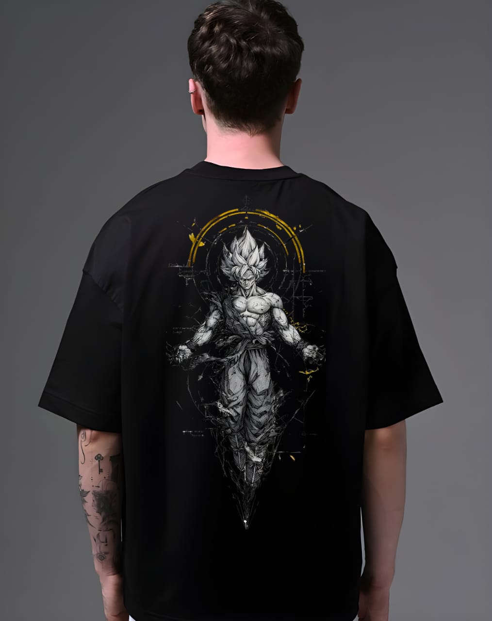 Goku Oversized Graphic T-Shirt – 100% Cotton
