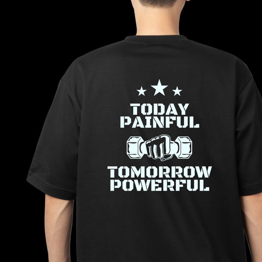 Gym Motivation Oversized T-Shirt – 100% Cotton
