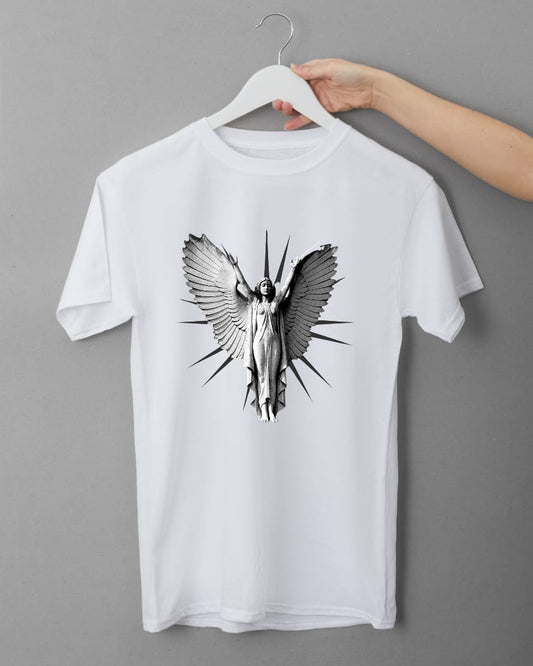 Angel Wings Graphic Oversized T-Shirt – 100% Cotton