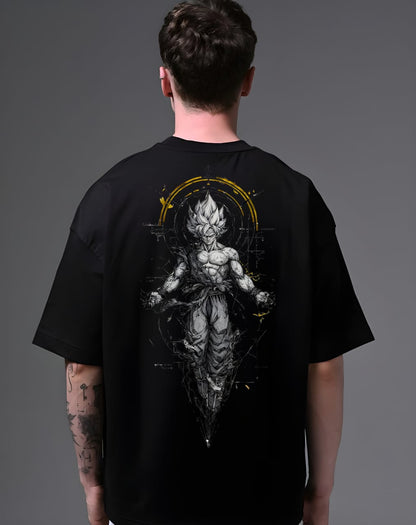 Goku Oversized Graphic T-Shirt – 100% Cotton