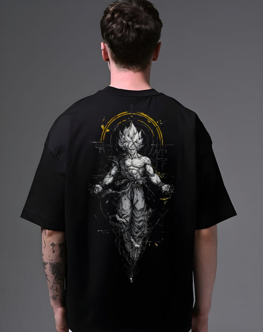 Goku Oversized Graphic T-Shirt – 100% Cotton